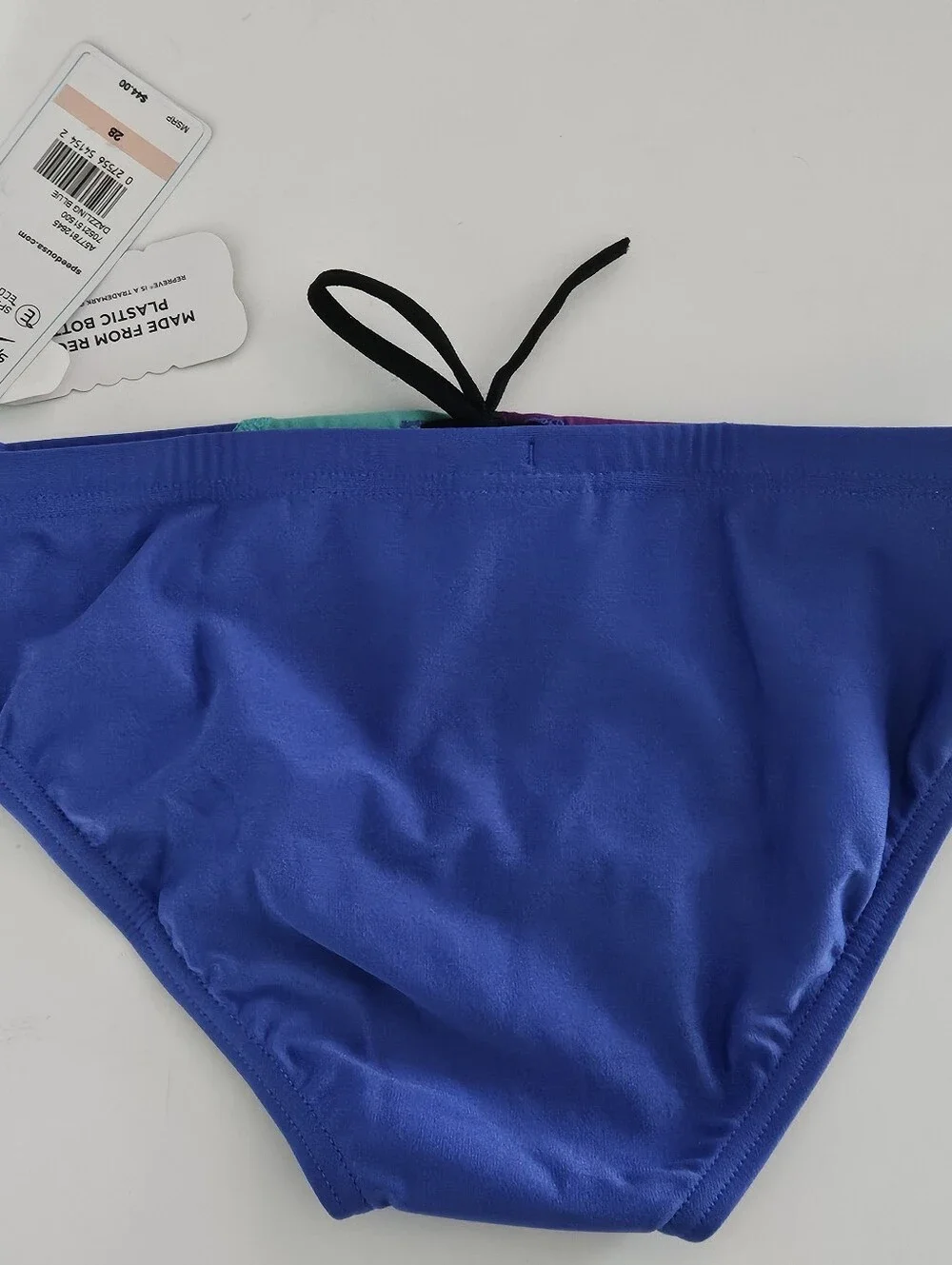 Speedo Eco Endurance Size 28 Boys Mens Swim Trunks with Elastic Drawstring Waist